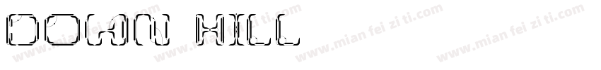 down hill字体字体转换